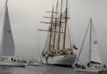 Algarrobo recibe al Buque Escuela Esmeralda antes de comenzar su viaje de Instrucción LXX 2026